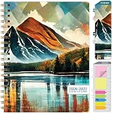 HARDCOVER Academic Year 2026-2027 Planner: 14 Months (May 2026 Through June 2027) 8.5"x 11" Daily Weekly Monthly Planner Yearly Agenda. Bookmark, Pocket Folder and Sticky Note Set (Lake View)