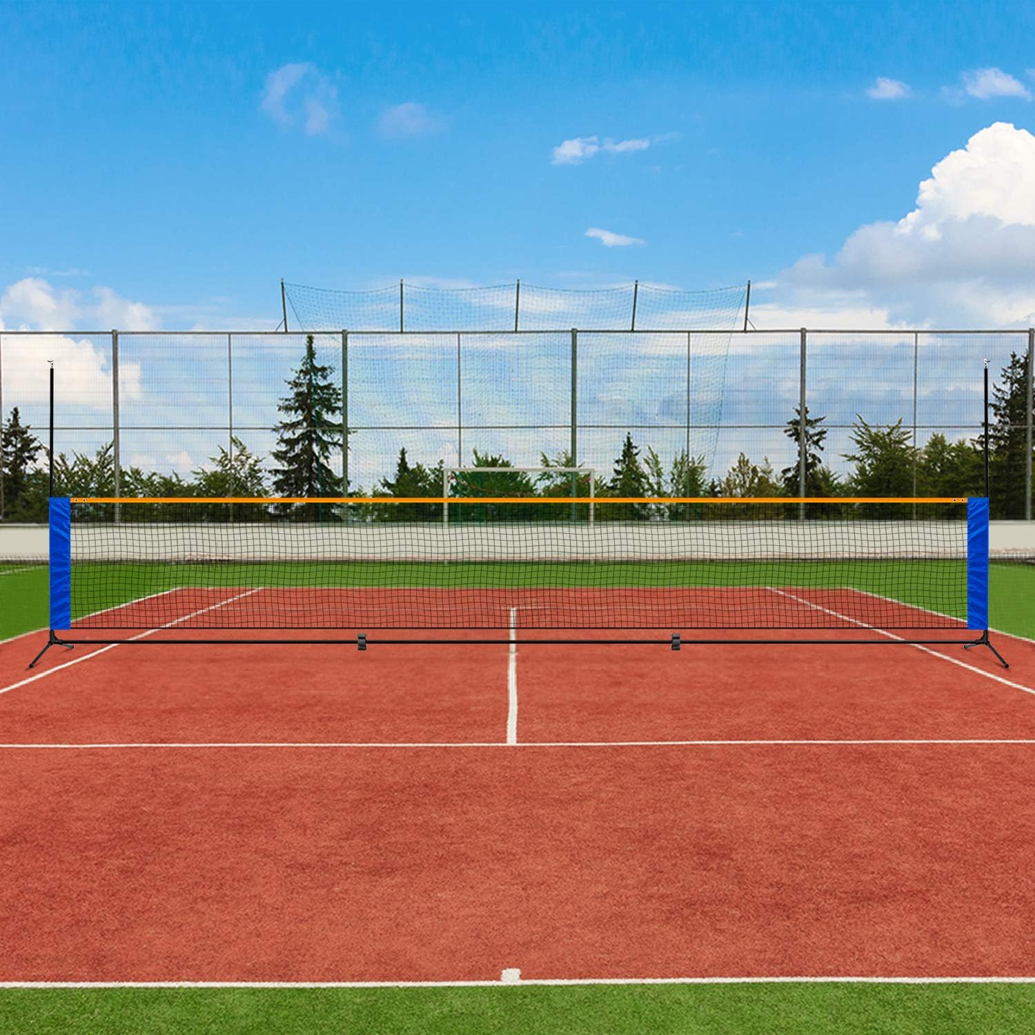 ORIENGEAR 10ft Portable Badminton and Tennis Net with Poles Carrying Bag Height Adjustable 34¡± to 61¡± for Kids Volleyball Pickleball Indoor Outdoor Backyard : Sports & Outdoors
