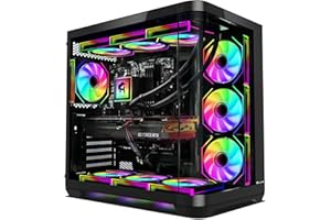 HAJAAN PhantomX Gaming PC Desktop, Intel Core i9-14900K up to 6.0GHz, GeForce RTX 5070 12GB, 64GB DDR5 6000MHz, 2TB NVMe SSD,
