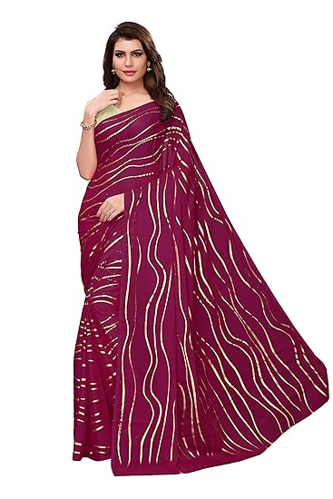 Winza Designer Womens Rangoli Silk Saree With Blouse (FOIL LEHARIYA)