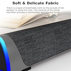 SOULION R30 Computer Speakers, Colorful LED Lights