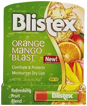 Blistex Orange Blast Mango Lip Balm, 0.15 Ounce