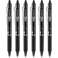 PILOT FriXion Clicker Erasable & Retractable Gel Ink Pens, Fine Point, Black Ink, 6 Count (13601)