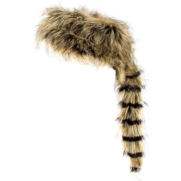 Baby Raccoon Costume Vintage Davy Crockett Coonskin Tail Cap
