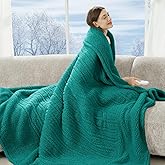 LUZARTA Heated Blanket Twin 62"X84" - Soft Double Sided Sherpa Electric Blanket Twin with 5 Heatings Levels & 10 hrs Auto Shut Off, Fast Heating & ETL Certified, Gift for Women(Green)