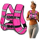 Weighted Vest - Weight Vest for Running, Strength Training & Muscle Building, Features Reflective Stripe for Safe Outdoor Workouts (available in 6lbs to 30lbs)