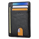 Buffway Slim Minimalist Front Pocket RFID Blocking