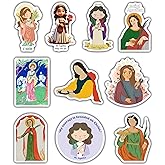 (10PCS) Saint Agatha Stickers - Christian Catholic Gift Waterproof Vinyl Sticker Decal for Laptop Water Bottle or Car 3 Inches