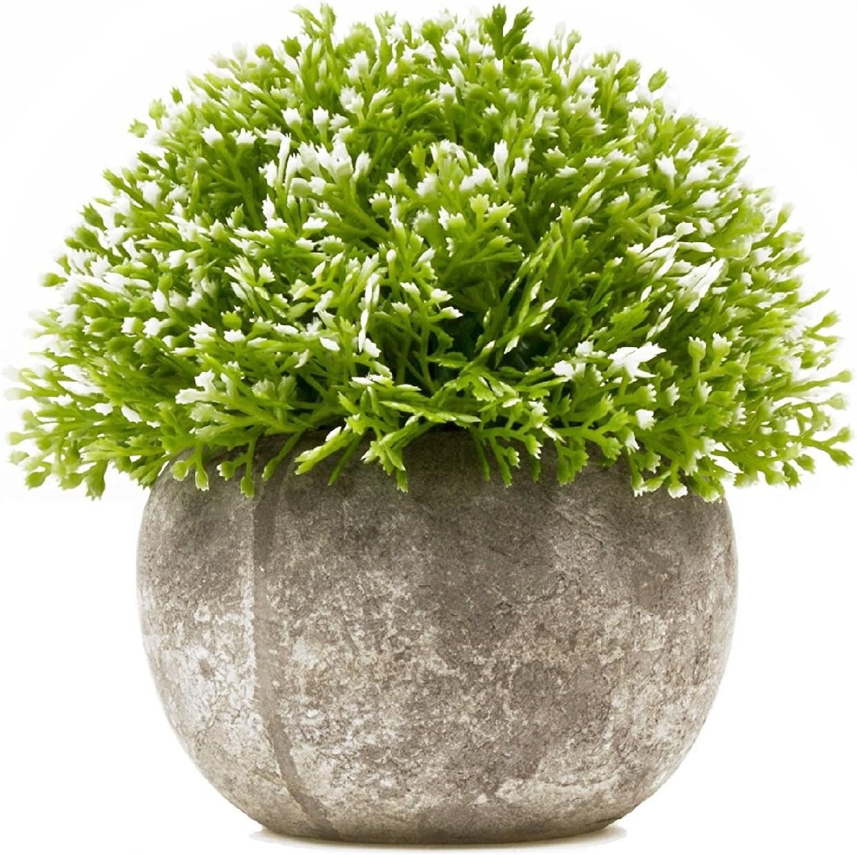 Simlife Mini Artificial Potted Plants Plastic Lifelike Fake Grass Plant Mini Plants