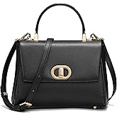 Top Handle Bag Leather Satchel Bags for Women Luxury Designer Business Crossbody Work Purse with Multiple Internal Pockets