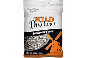 Wild Dutchman Roasted Sunflower Seeds in a Resealable Bag for Ultimate Freshness and an Easy Pour Snack, Salted Original Flavor, 6.5 oz (Pack of 12)
