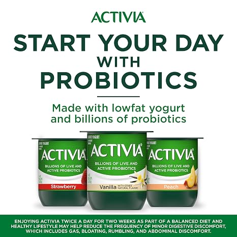 Danone activia Blueberry and strawberry low fat yogurt - 12ct (036632027634)