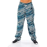 Zubaz NFL Mens Zebra Pant Left Hip Logo Track Pant