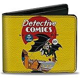 Buckle-Down DC Comics Wallet, Bifold, Dc Comics Batman No. 27 Comic Cover Scene Yellow, Vegan Leather