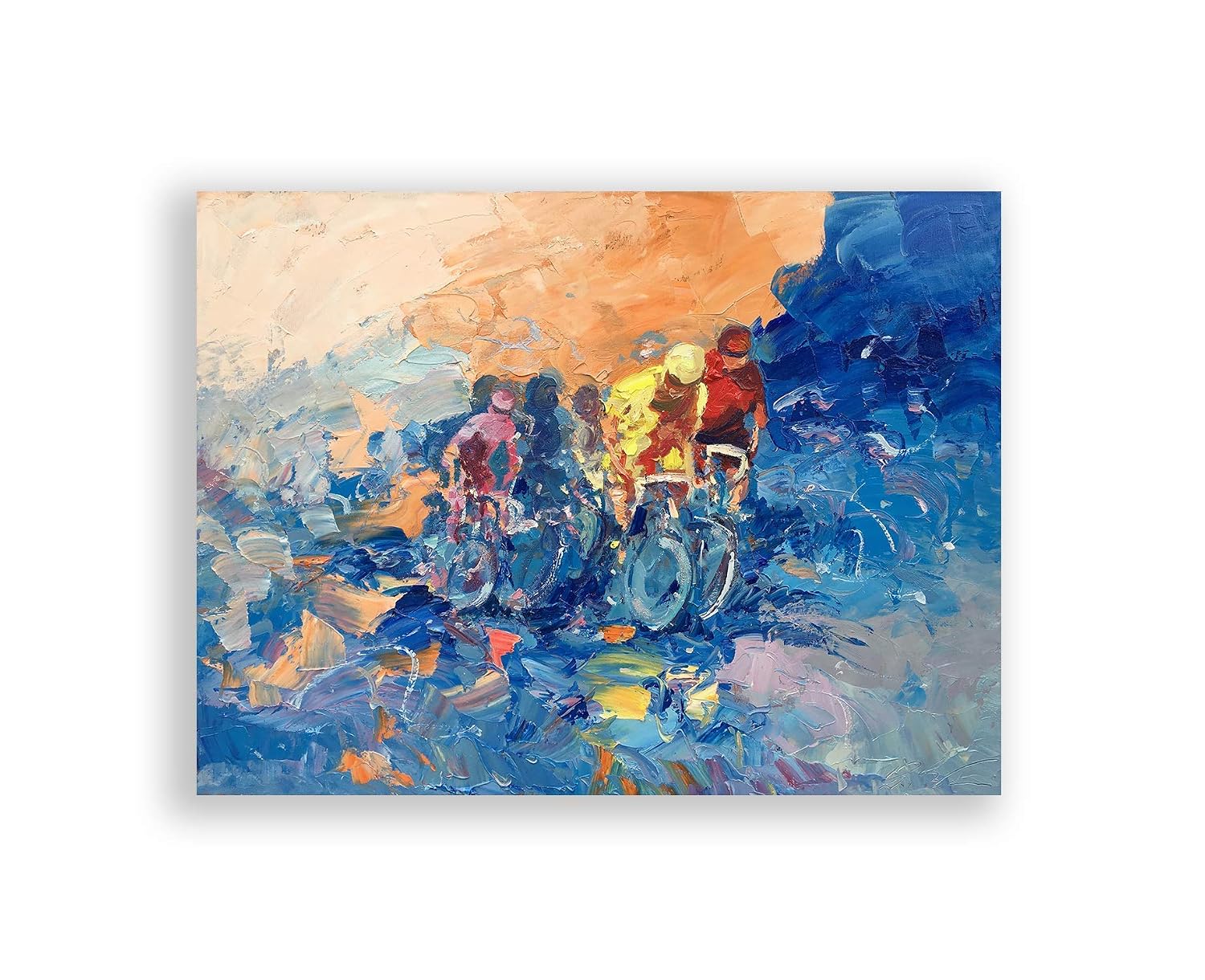 Amazon.com: Cycling Art Prints, Wall Art Prints, Cyclist Wall Art, Bike