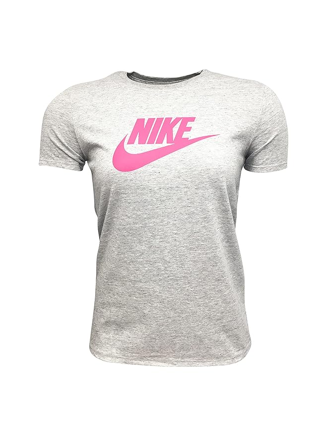 Buy Nike Women's TShirt Cotton/Polyester Blend SPTCAS DM8366 Gray (Small) at Amazon.in
