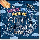 2023 The Fantastic Amazing Marvelous Activity Wall Calendar for Kids - Includes 300 Stickers and Storage Pocket by Bright Day