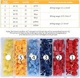 Vwoqiy 120 Pcs T Tap Electrical Connectors Insulated Wire Quick Splice Kit view 3
