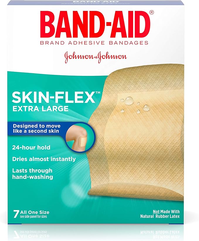 BandAid Brand SkinFlex Adhesive Bandages, Extra Large, 7 Count Amazon.ca Health & Personal Care