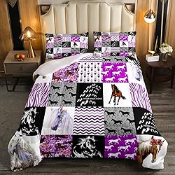 Horse Comforter Set King Western Cowgirl Farm