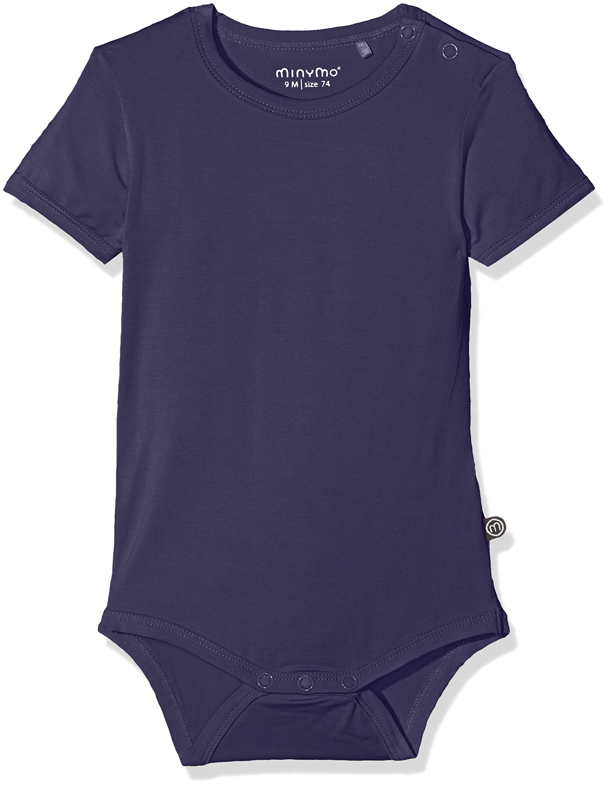 Minymo Unisex Baby Baby Body Mit Kurzen Ärmeln Shaping Bodysuit Not Applicable, Blue (Dark Navy 778), 68