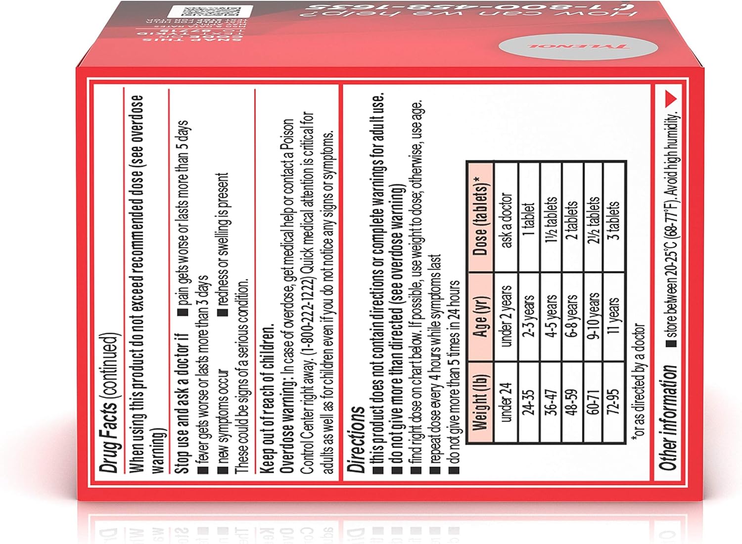 Children's Tylenol Chewables, 160 mg Acetaminophen for Pain & Fever Relief, Grape, 24 ct: Health & Personal Care