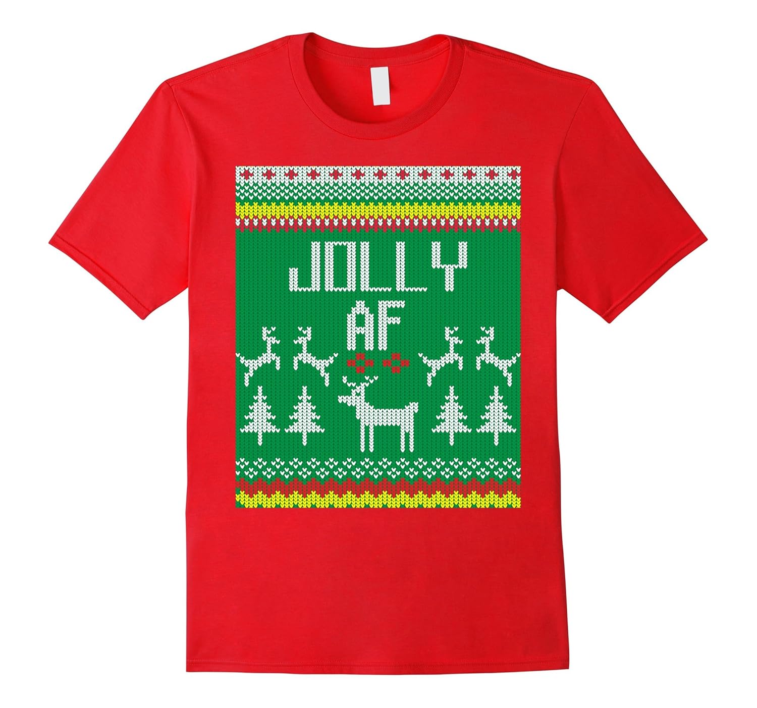 Funny Ugly Christmas T Shirt | Jolly AF Tee-ANZ