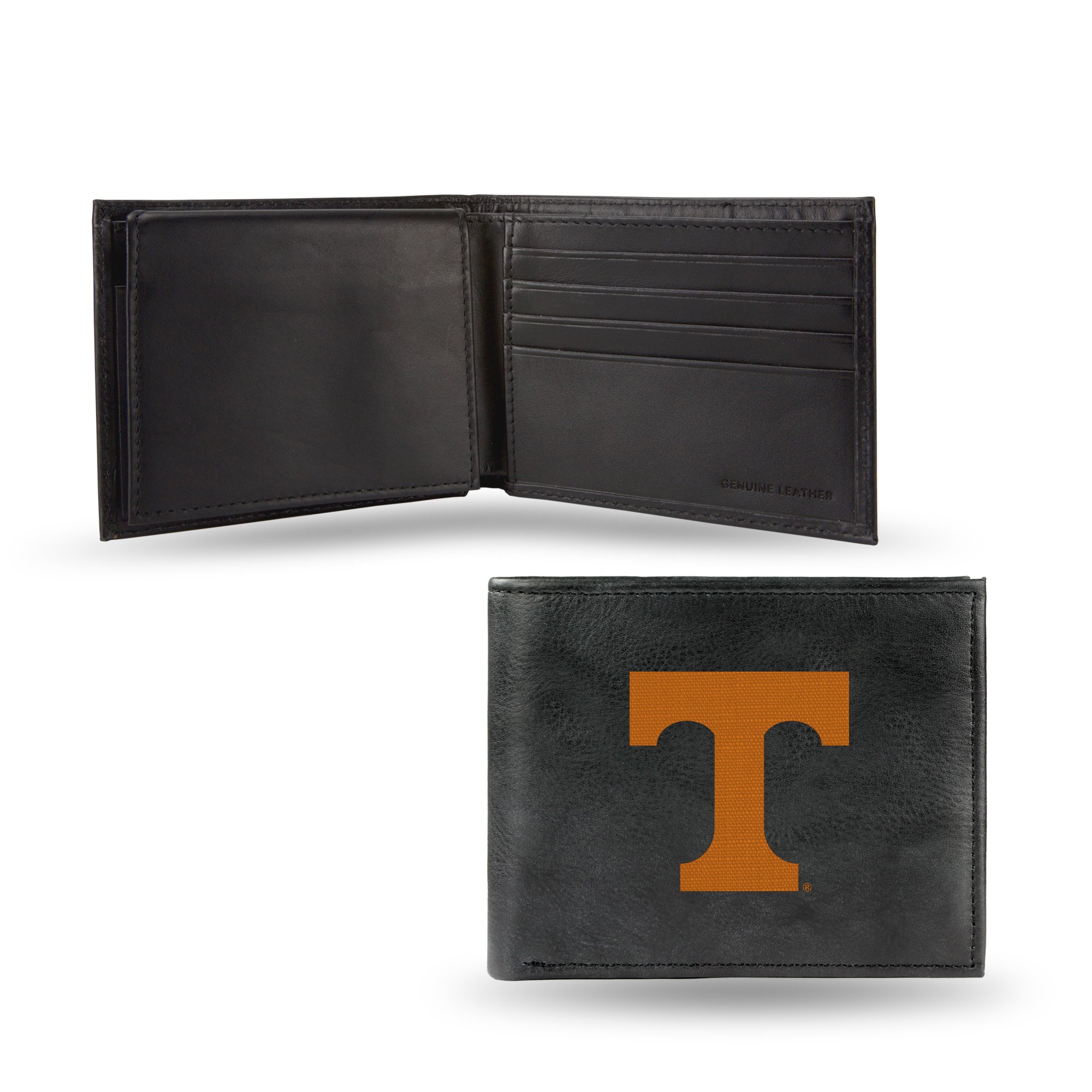 Rico Industries NCAA Embroidered Leather Billfold Wallet, Tennessee Volunteers, 3.25 x 4.25-inches