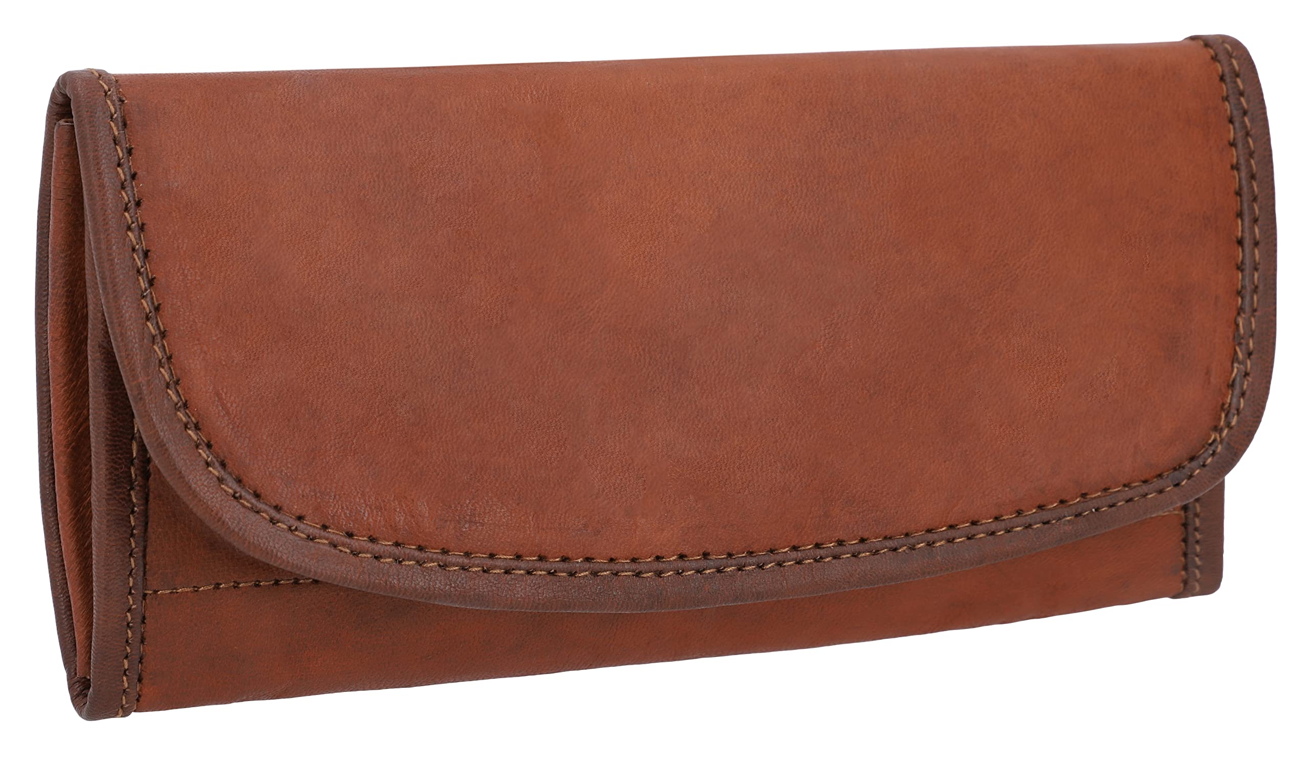 Wallet Gusti Leather Nature - Leather Wallet Emma Ladies Vintage Brown Leather