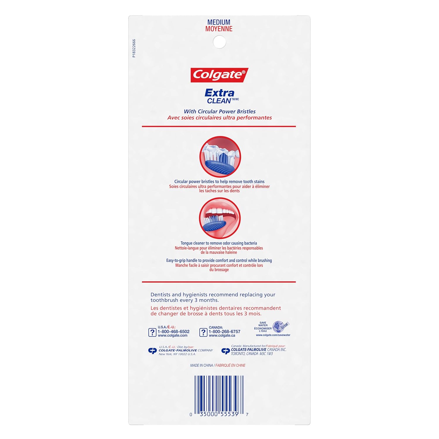 Colgate Extra Clean Full Head Toothbrush, Medium - 6 Count : Beauty