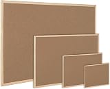 Q-Connect Lightweight Cork Noticeboard 400 x 600 mm with Wooden Frame view 3