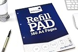 Silvine 160 Page A4 Refill Pad Head Bound 4 Hole Punched White 75gsm 5 Pack view 7
