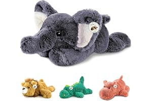 YOUBLEK 16" | 2 Pounds Gray Elephant Weighted Stuffed Animals,Sensory Comfort Plush Throw Pillow Toy,Kawaii Plushies Hugging Toy Gifts for Kids & Adults (Elephant, 16 inch 2 Pounds)