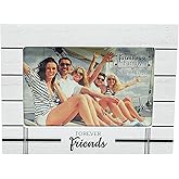 Pavilion - 4" x 6" Photo - Forever Friends - 7.5" x 6" MDF Self-Standing Picture Frame,White
