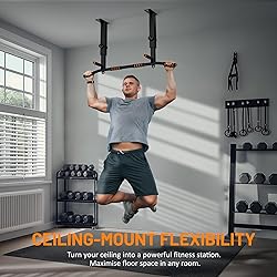 FICTOR Pull Up Bar,Adjustable Ceiling Mount Wall