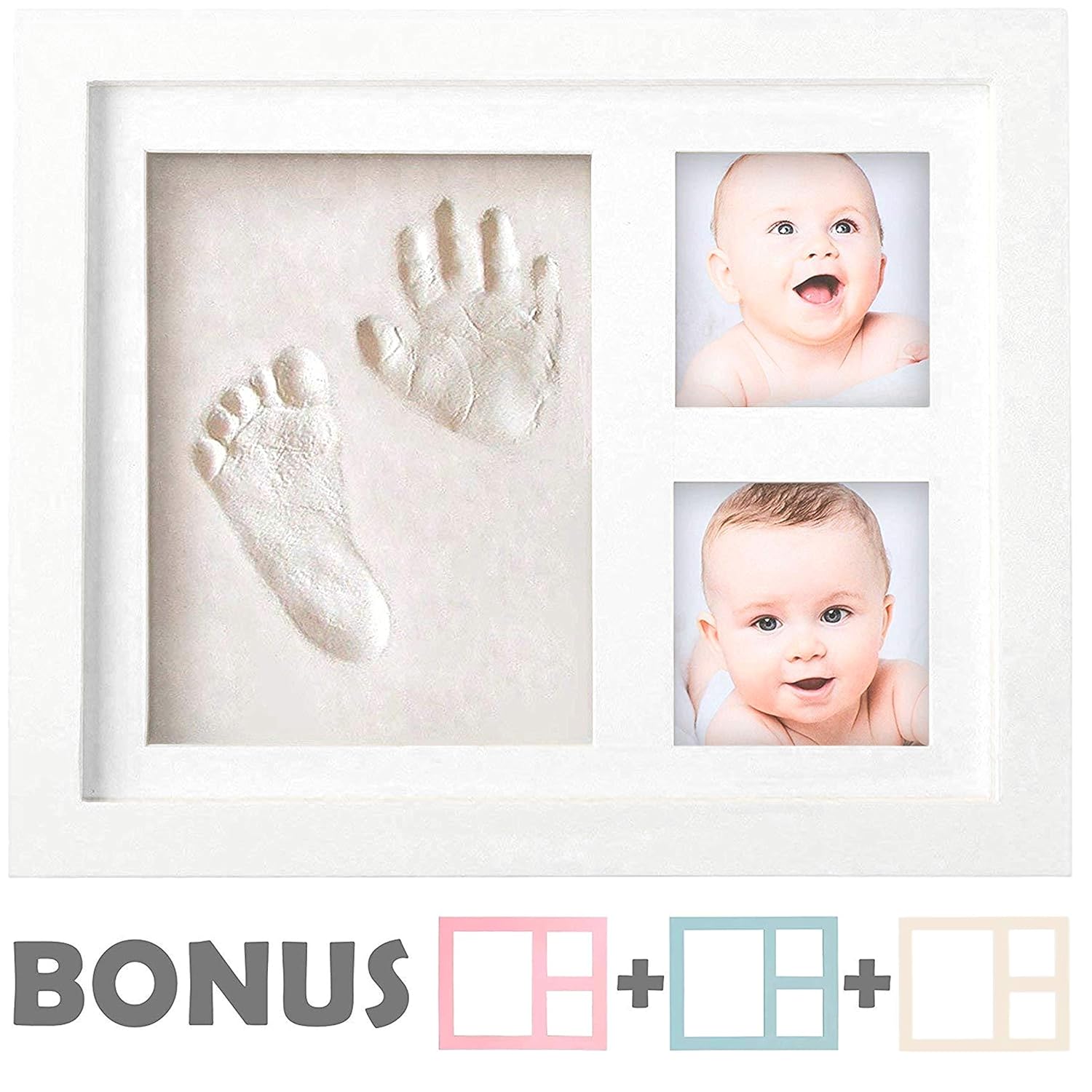 little hippo baby footprint and handprint kit
