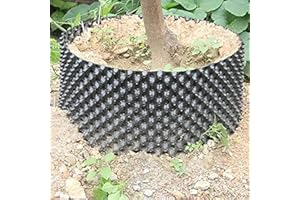 RooTrimmer 25 Gallon Air Pruning Containers 5-Pack, 100 Liter 20" X 20" D/H Special Packing Interlocked Large Air Root Pruning Planters for Big Tree Grow Outdoor(5 Pack 26 Gallon), Black
