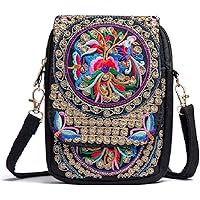 Mochila con bordado para mujer, bolso clásico pequeño con cordón, bolsa de hombro de viaje, casual, mochila, Lue y flores blancas, One_Size, Mochilas Daypack Mochila con bordado para mujer, bolso clásico pequeño con cordón, bolsa de hombro de viaje, casual, mochila, Lue y flores blancas, One_Size, Mochilas Daypack