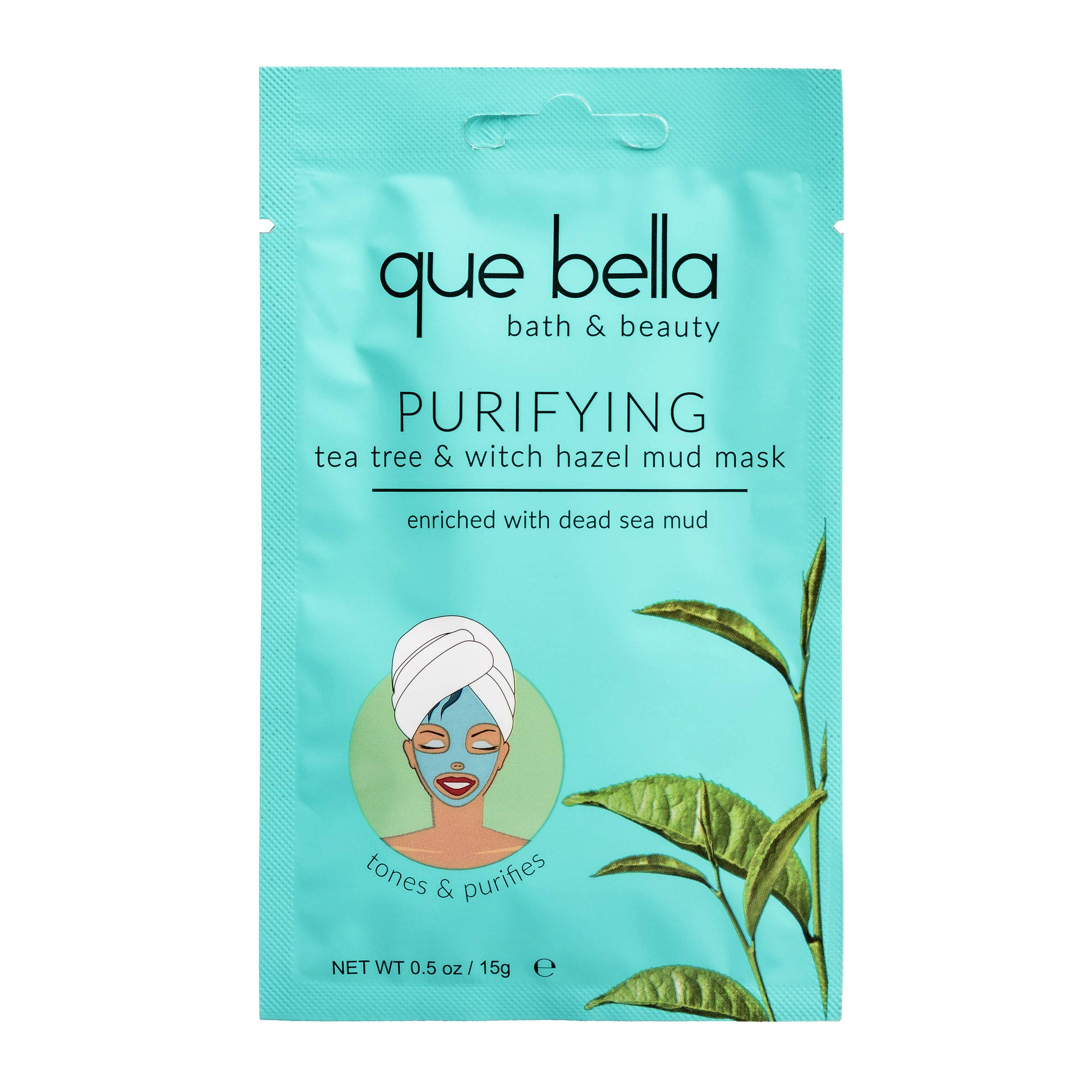 Que Bella Beauty Purifying Tea Tree & Witch Hazel Mud Face Mask