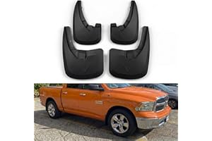 Orvak Mud Flaps Mudguard for 2009–2018 Dodge Ram 1500, 2010–2018 Ram 2500 3500, 2019–2024 Ram 1500 Classic – All Weather Heav