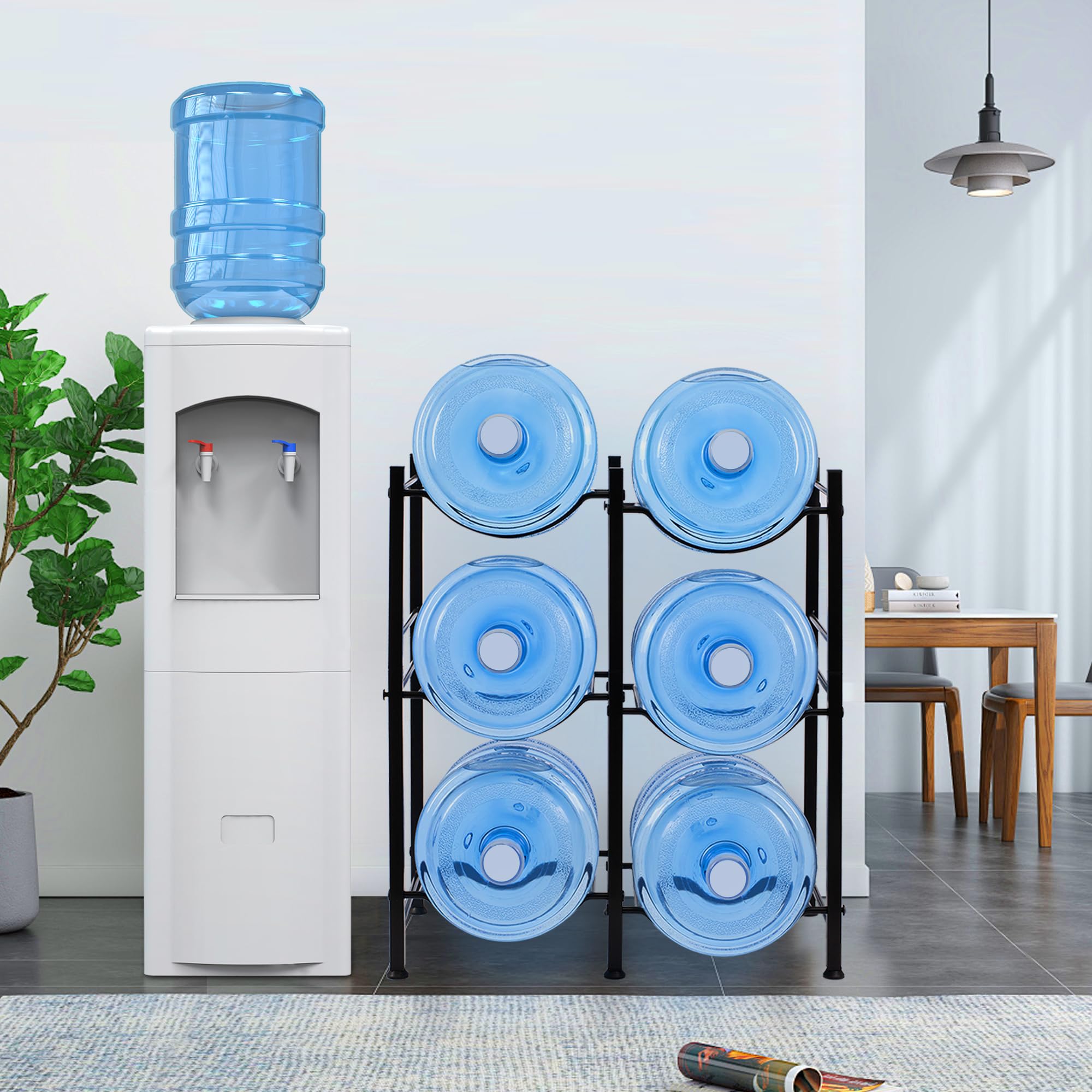 Mua Klvied 5 Gallon Water Jug Holder, 5-Tier Heavy Duty Water Jug Rack ...