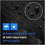 PATIO PLUS Parasol Cover 153x30x30cm Waterproof 600D Oxford PVC Black view 3