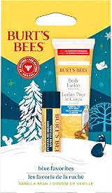 Burt's Bees Gift Set Lip & Body Vanilla Bean Lip Balm Mini Milk & Honey Lotion view 8