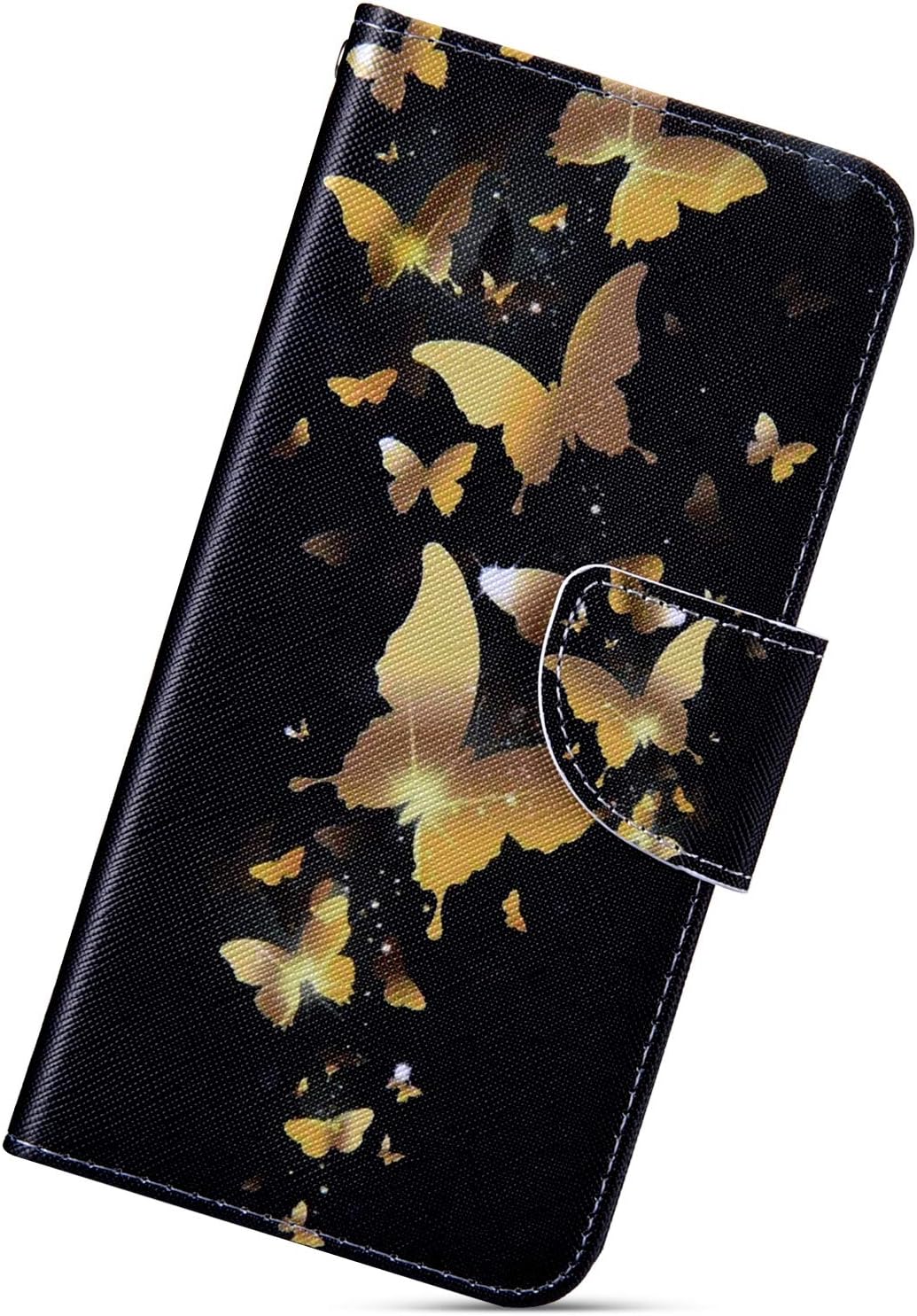 Samsung Galaxy Note 8,KunyFond for Samsung Galaxy Note 8 Wallet Case,Painted Cute Pattern PU Leather Flip Wallet with [Card Slots][Magnetic Closure] Stand Function TPU Inner Stand Case,butterfly