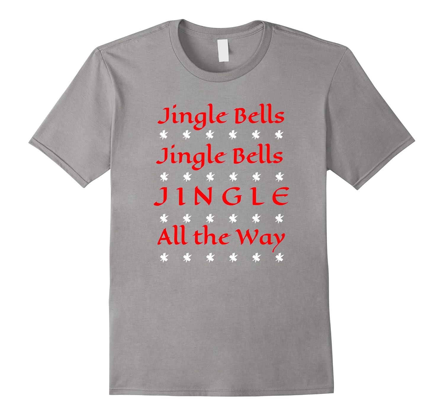 Jingle Bells Christmas T-Shirt Ugly Sweater Party Tee Shirt-ANZ