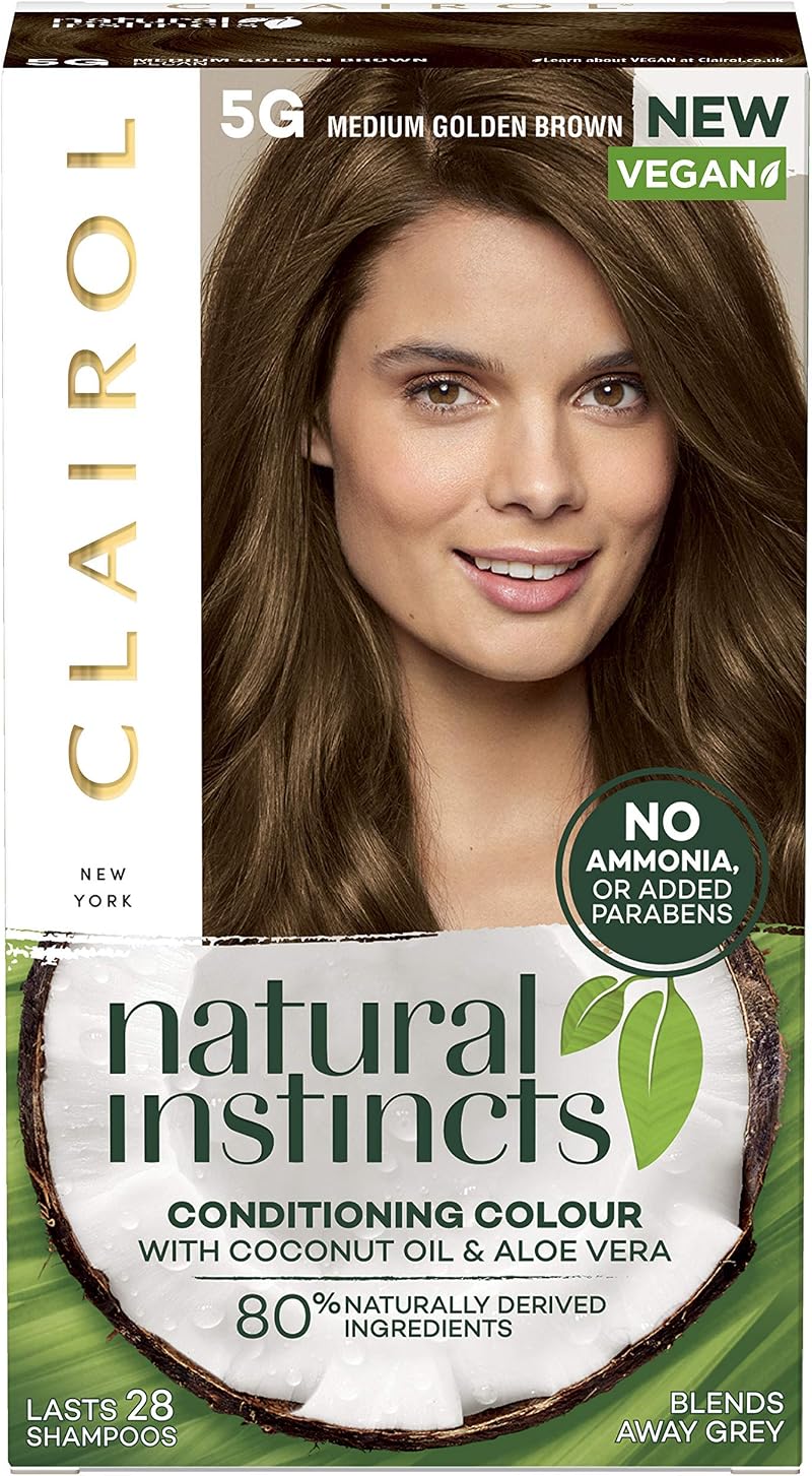 Clairol Natural Instincts Semi-Permanent No Ammonia Hair Dye 5G Medium Golden