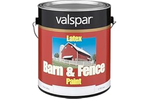 VALSPAR 1 Gallon Red Exterior Barn & Fence Latex Paint 18-3121-10 GL
