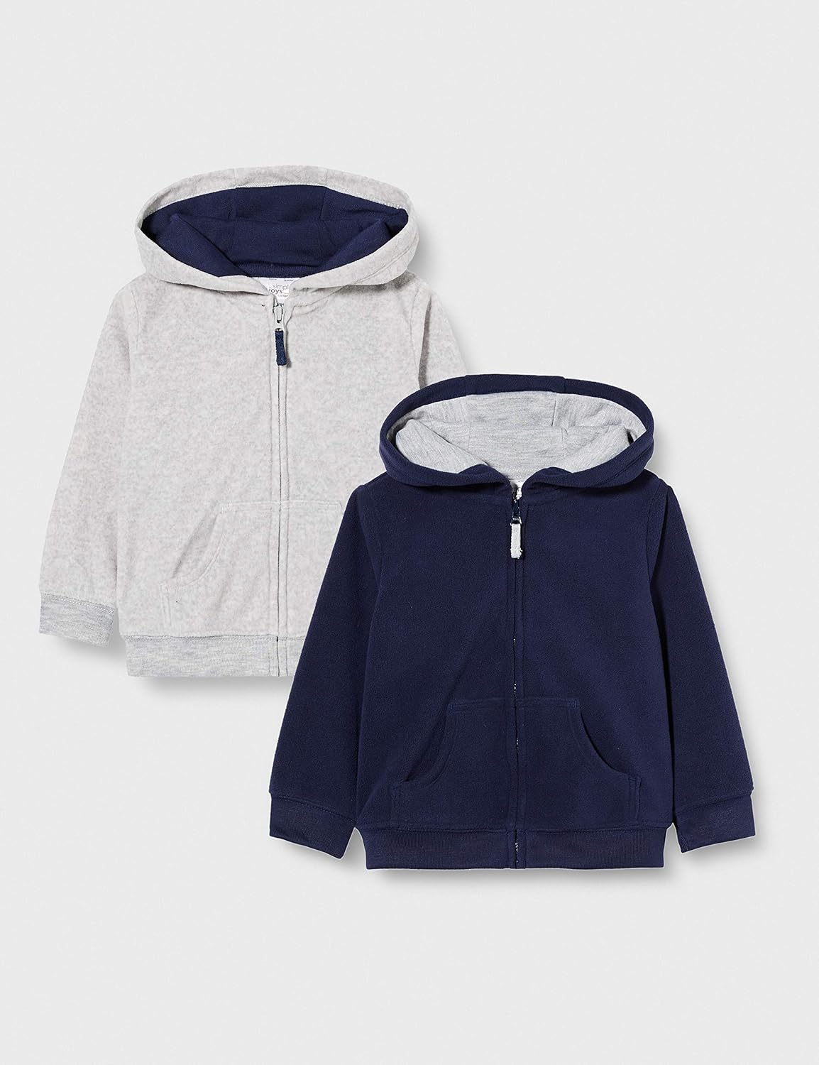 Simple Joys by Carter's Baby Boys' 2-Pack Fleece Full Zip Hoodies: Clothing