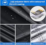 Emwel Hanging Chair Cover 190x115cm Zipper Waterproof Windproof view 3