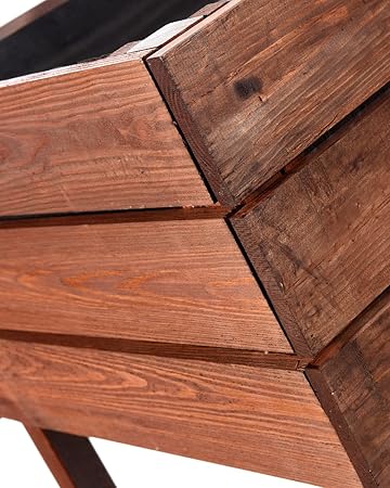 MYGARDENLUST Cama alta de madera para plantas, kit de construcción ...